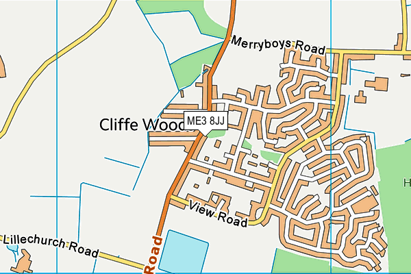ME3 8JJ map - OS VectorMap District (Ordnance Survey) ME3 8JJ map - OS VectorMap District (Ordnance Survey)