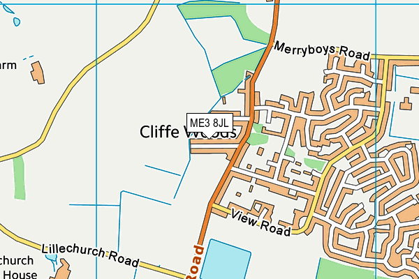 ME3 8JL map - OS VectorMap District (Ordnance Survey) ME3 8JL map - OS VectorMap District (Ordnance Survey)