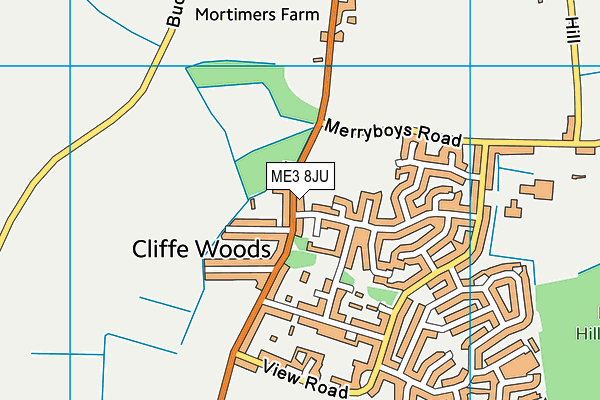 ME3 8JU map - OS VectorMap District (Ordnance Survey) ME3 8JU map - OS VectorMap District (Ordnance Survey)