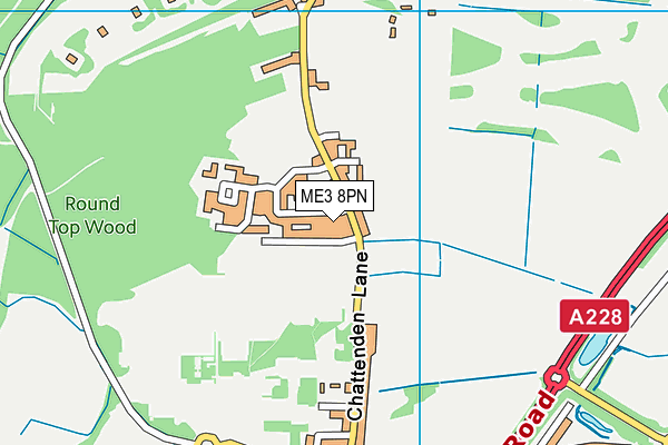 ME3 8PN map - OS VectorMap District (Ordnance Survey) ME3 8PN map - OS VectorMap District (Ordnance Survey)