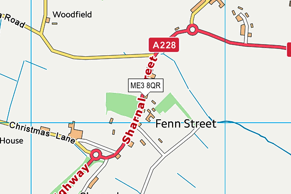 ME3 8QR map - OS VectorMap District (Ordnance Survey) ME3 8QR map - OS VectorMap District (Ordnance Survey)