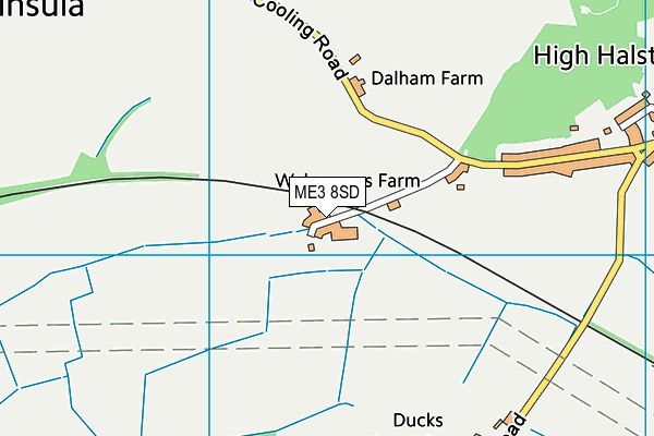 ME3 8SD map - OS VectorMap District (Ordnance Survey) ME3 8SD map - OS VectorMap District (Ordnance Survey)