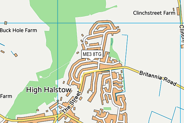 ME3 8TG map - OS VectorMap District (Ordnance Survey) ME3 8TG map - OS VectorMap District (Ordnance Survey)