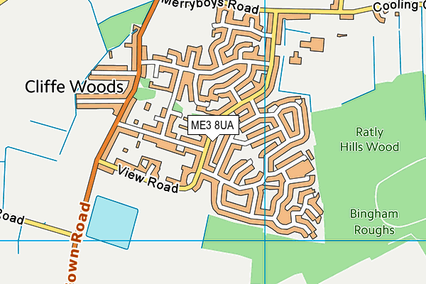 ME3 8UA map - OS VectorMap District (Ordnance Survey) ME3 8UA map - OS VectorMap District (Ordnance Survey)