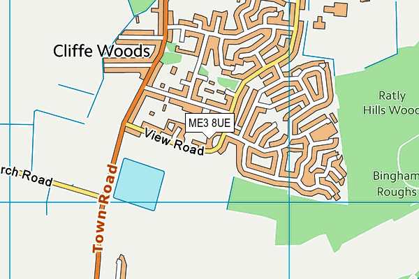ME3 8UE map - OS VectorMap District (Ordnance Survey) ME3 8UE map - OS VectorMap District (Ordnance Survey)