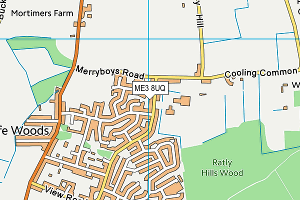 ME3 8UQ map - OS VectorMap District (Ordnance Survey) ME3 8UQ map - OS VectorMap District (Ordnance Survey)