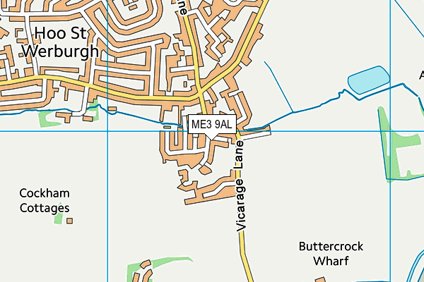 ME3 9AL map - OS VectorMap District (Ordnance Survey) ME3 9AL map - OS VectorMap District (Ordnance Survey)