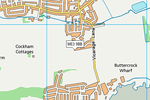 ME3 9BB map - OS VectorMap District (Ordnance Survey) ME3 9BB map - OS VectorMap District (Ordnance Survey)