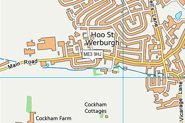 ME3 9HJ map - OS VectorMap District (Ordnance Survey) ME3 9HJ map - OS VectorMap District (Ordnance Survey)