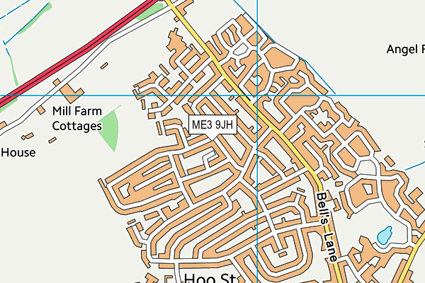 ME3 9JH map - OS VectorMap District (Ordnance Survey) ME3 9JH map - OS VectorMap District (Ordnance Survey)