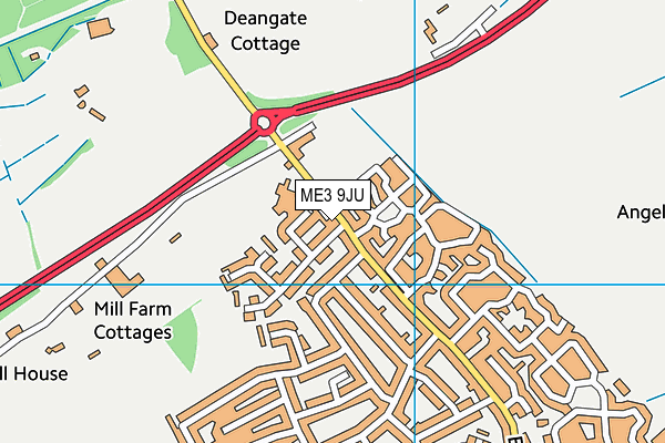 ME3 9JU map - OS VectorMap District (Ordnance Survey) ME3 9JU map - OS VectorMap District (Ordnance Survey)