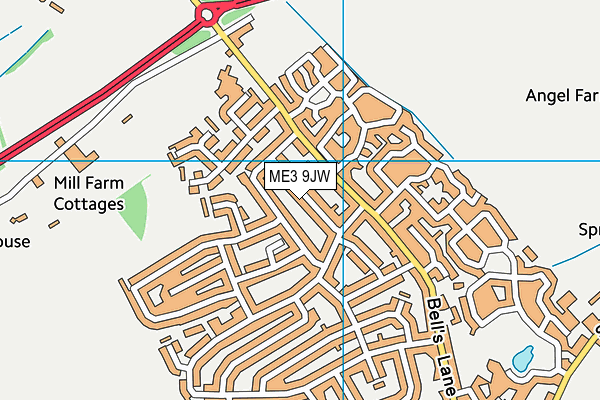 ME3 9JW map - OS VectorMap District (Ordnance Survey) ME3 9JW map - OS VectorMap District (Ordnance Survey)