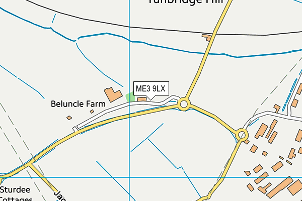 ME3 9LX map - OS VectorMap District (Ordnance Survey) ME3 9LX map - OS VectorMap District (Ordnance Survey)
