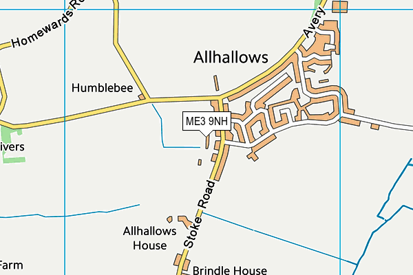 ME3 9NH map - OS VectorMap District (Ordnance Survey)