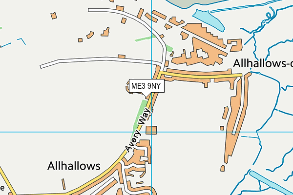 ME3 9NY map - OS VectorMap District (Ordnance Survey) ME3 9NY map - OS VectorMap District (Ordnance Survey)