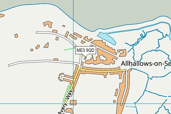 ME3 9QD map - OS VectorMap District (Ordnance Survey)