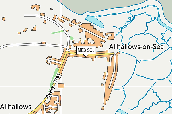 ME3 9QJ map - OS VectorMap District (Ordnance Survey) ME3 9QJ map - OS VectorMap District (Ordnance Survey)