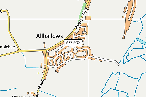 ME3 9QX map - OS VectorMap District (Ordnance Survey) ME3 9QX map - OS VectorMap District (Ordnance Survey)