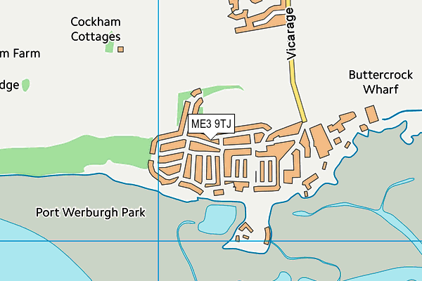 ME3 9TJ map - OS VectorMap District (Ordnance Survey) ME3 9TJ map - OS VectorMap District (Ordnance Survey)