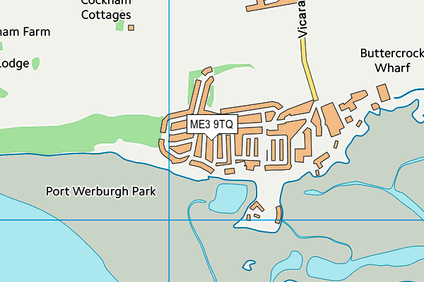 ME3 9TQ map - OS VectorMap District (Ordnance Survey) ME3 9TQ map - OS VectorMap District (Ordnance Survey)
