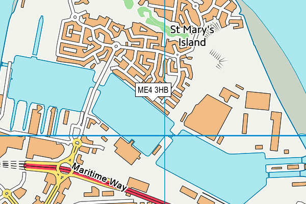 ME4 3HB map - OS VectorMap District (Ordnance Survey) ME4 3HB map - OS VectorMap District (Ordnance Survey)