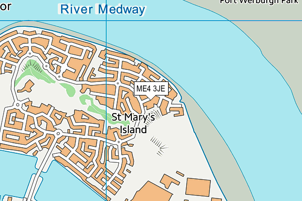 ME4 3JE map - OS VectorMap District (Ordnance Survey) ME4 3JE map - OS VectorMap District (Ordnance Survey)
