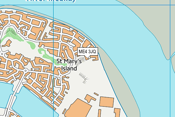 ME4 3JQ map - OS VectorMap District (Ordnance Survey) ME4 3JQ map - OS VectorMap District (Ordnance Survey)