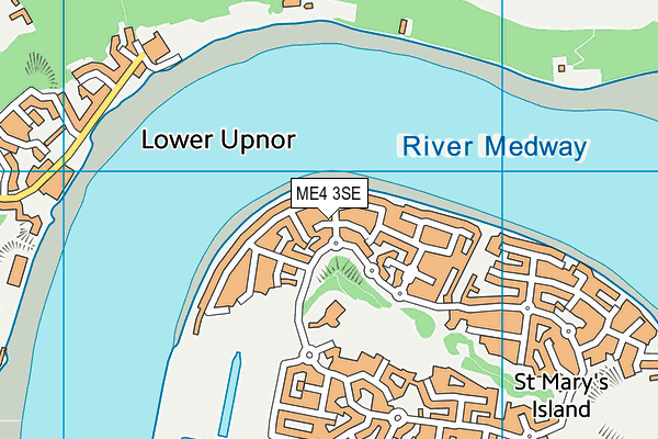 ME4 3SE map - OS VectorMap District (Ordnance Survey) ME4 3SE map - OS VectorMap District (Ordnance Survey)