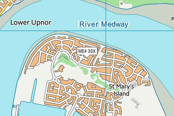 ME4 3SX map - OS VectorMap District (Ordnance Survey) ME4 3SX map - OS VectorMap District (Ordnance Survey)
