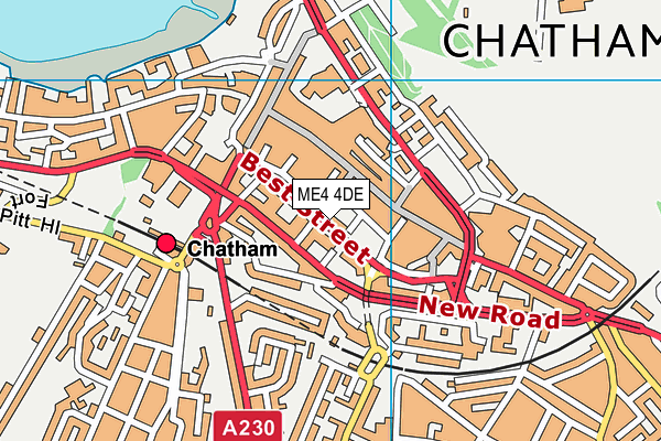 ME4 4DE map - OS VectorMap District (Ordnance Survey) ME4 4DE map - OS VectorMap District (Ordnance Survey)