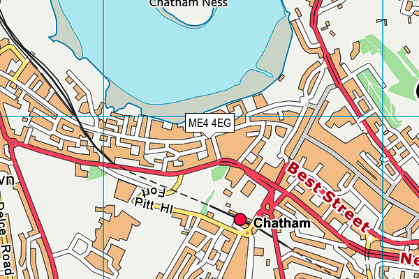 ME4 4EG map - OS VectorMap District (Ordnance Survey) ME4 4EG map - OS VectorMap District (Ordnance Survey)