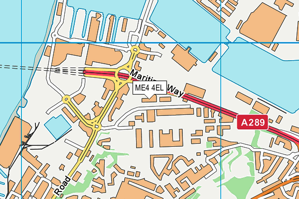 ME4 4EL map - OS VectorMap District (Ordnance Survey) ME4 4EL map - OS VectorMap District (Ordnance Survey)