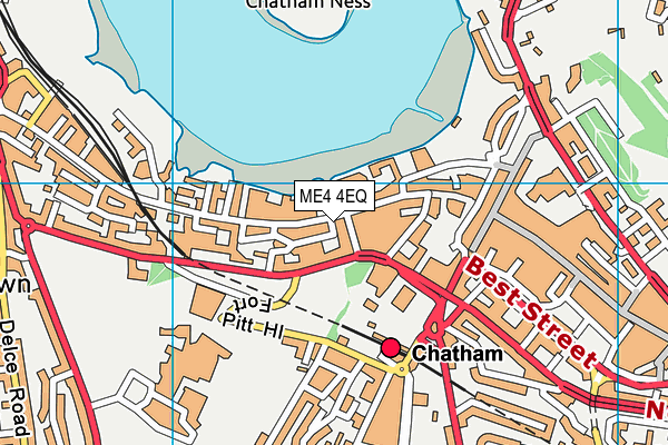 ME4 4EQ map - OS VectorMap District (Ordnance Survey)