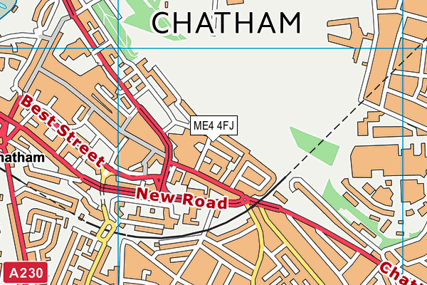 ME4 4FJ map - OS VectorMap District (Ordnance Survey) ME4 4FJ map - OS VectorMap District (Ordnance Survey)