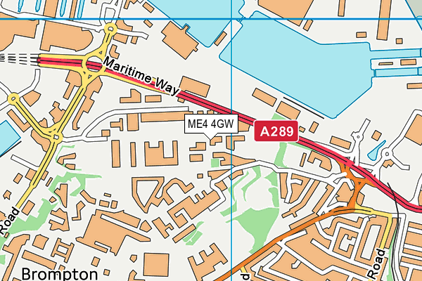 ME4 4GW map - OS VectorMap District (Ordnance Survey) ME4 4GW map - OS VectorMap District (Ordnance Survey)