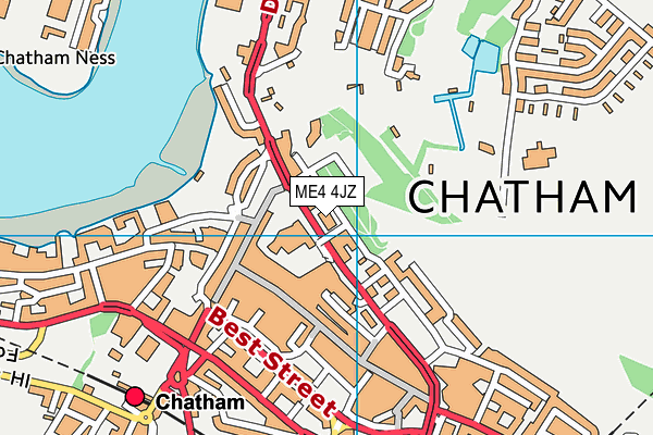 ME4 4JZ map - OS VectorMap District (Ordnance Survey) ME4 4JZ map - OS VectorMap District (Ordnance Survey)
