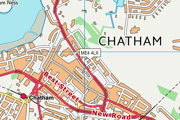 ME4 4LX map - OS VectorMap District (Ordnance Survey) ME4 4LX map - OS VectorMap District (Ordnance Survey)