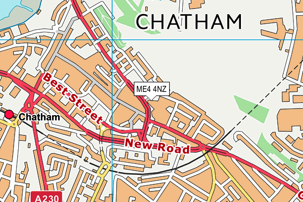 ME4 4NZ map - OS VectorMap District (Ordnance Survey) ME4 4NZ map - OS VectorMap District (Ordnance Survey)