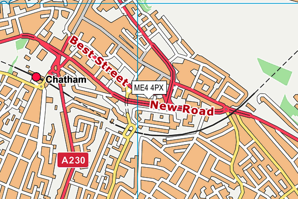 ME4 4PX map - OS VectorMap District (Ordnance Survey) ME4 4PX map - OS VectorMap District (Ordnance Survey)