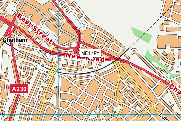 ME4 4PY map - OS VectorMap District (Ordnance Survey) ME4 4PY map - OS VectorMap District (Ordnance Survey)