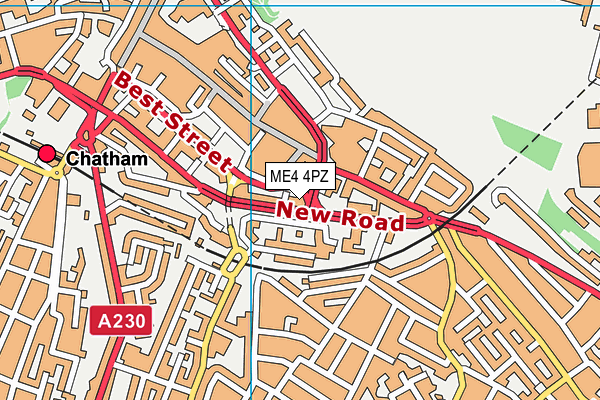 ME4 4PZ map - OS VectorMap District (Ordnance Survey) ME4 4PZ map - OS VectorMap District (Ordnance Survey)