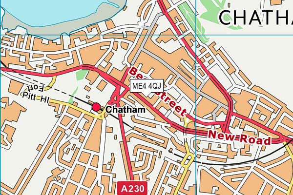 ME4 4QJ map - OS VectorMap District (Ordnance Survey)