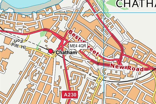 ME4 4QR map - OS VectorMap District (Ordnance Survey)