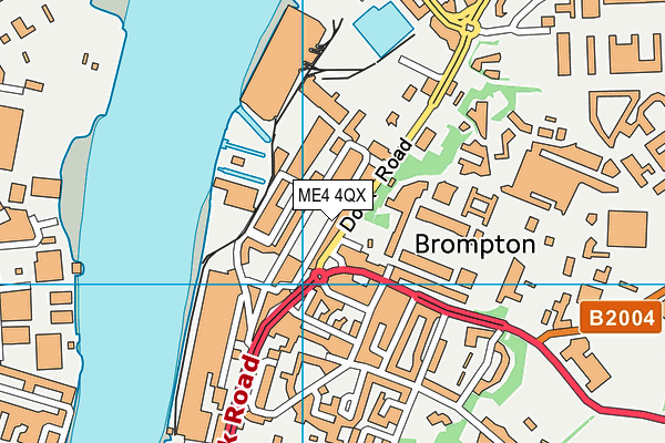 ME4 4QX map - OS VectorMap District (Ordnance Survey)