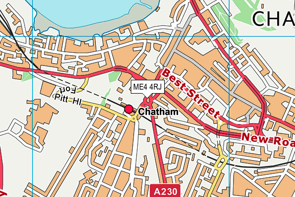 ME4 4RJ map - OS VectorMap District (Ordnance Survey) ME4 4RJ map - OS VectorMap District (Ordnance Survey)