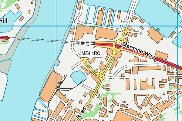 ME4 4RQ map - OS VectorMap District (Ordnance Survey) ME4 4RQ map - OS VectorMap District (Ordnance Survey)
