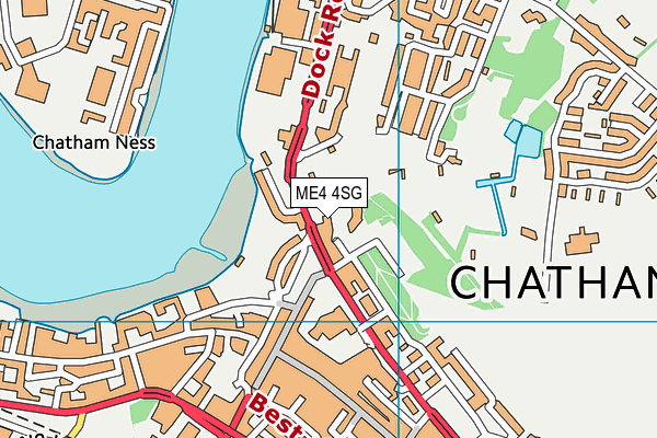 ME4 4SG map - OS VectorMap District (Ordnance Survey) ME4 4SG map - OS VectorMap District (Ordnance Survey)