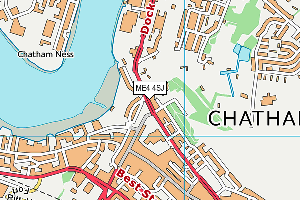 ME4 4SJ map - OS VectorMap District (Ordnance Survey) ME4 4SJ map - OS VectorMap District (Ordnance Survey)