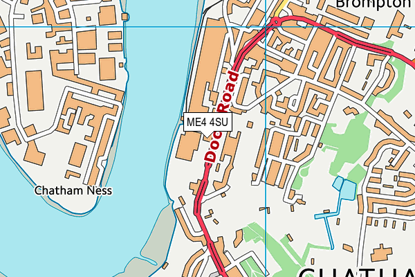 ME4 4SU map - OS VectorMap District (Ordnance Survey) ME4 4SU map - OS VectorMap District (Ordnance Survey)