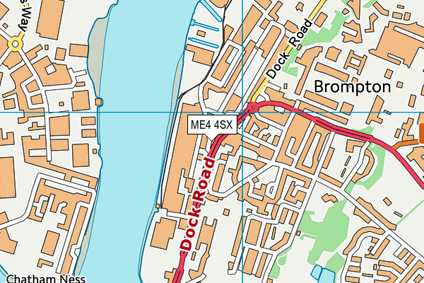 ME4 4SX map - OS VectorMap District (Ordnance Survey) ME4 4SX map - OS VectorMap District (Ordnance Survey)